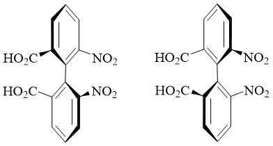 Atropisomères de l’acide 6,6'-dinitro-2,2'-diphénique